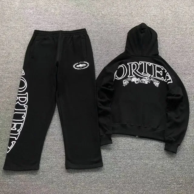 Corteiz Hoodie and Joggers Set Regime Sur Le Monde