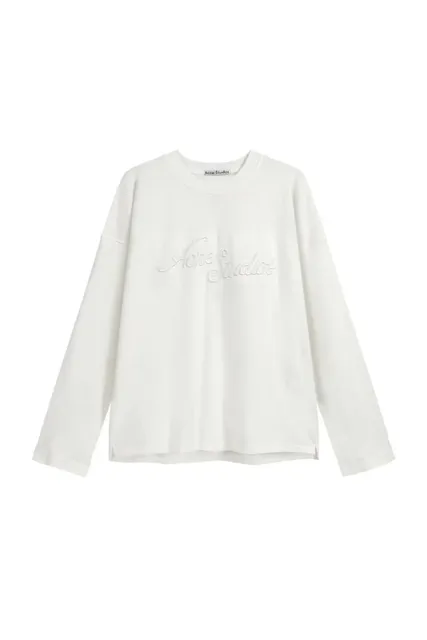 Acne Studios Long-Sleeve Top Embroidered Logo