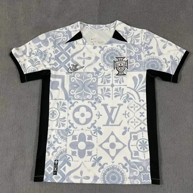 Louis Vuitton × Nike Jersey Portugal Tile Print