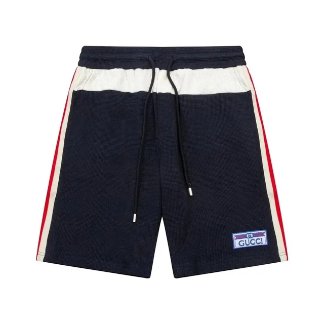 Gucci Waffle Knit Shorts Web Stripe