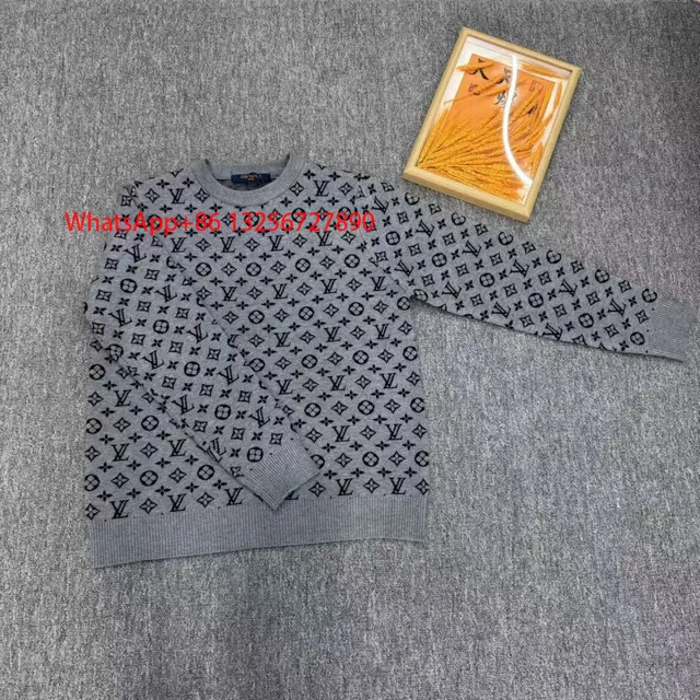Louis Vuitton Monogram Knit Sweater All-Over Logo
