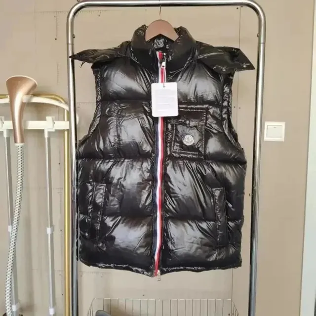 Moncler Quilted Vest Glossy Nylon