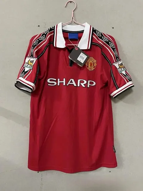 Adidas Manchester United 1999-2000 Home Jersey Champions League Winners