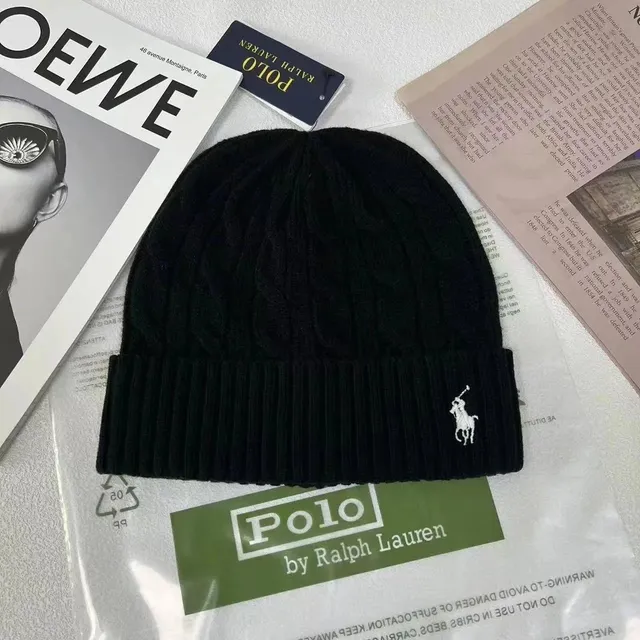 Polo Ralph Lauren Cable Knit Beanie Polo Pony Embroidery