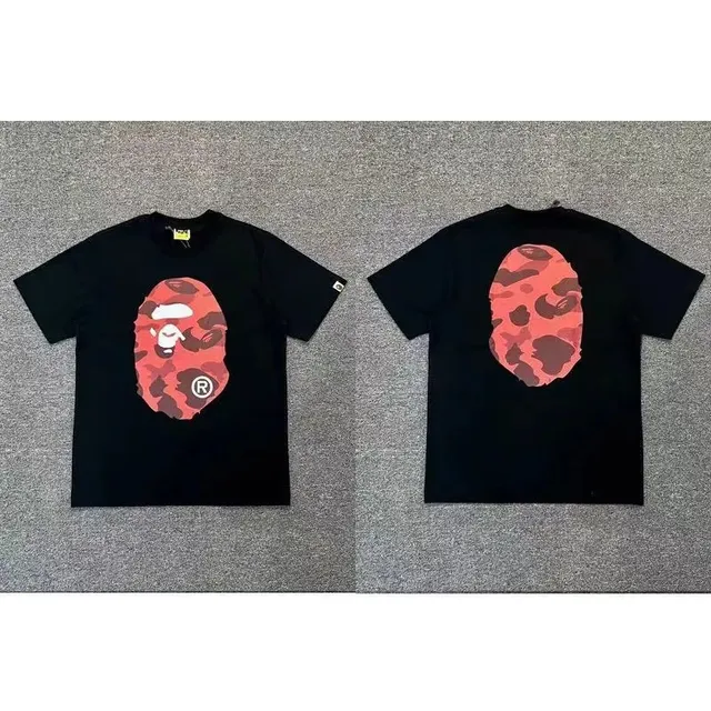 BAPE Shark Hoodie Tee Camo Ape Head