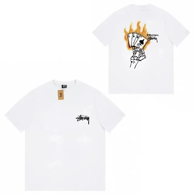 Stüssy Graphic Tee Four Aces Flame