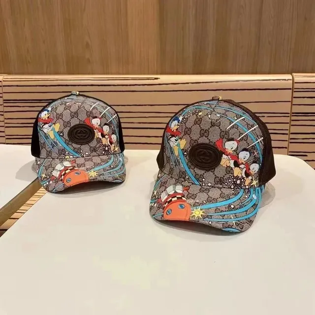Gucci Baseball Cap Donald Duck Print GG Supreme