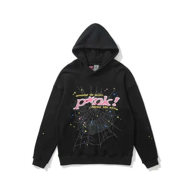 Sp5der Hoodie Spider Web Graphic