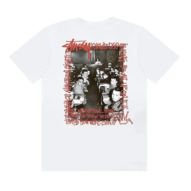 Stüssy Graphic T-Shirt Knowledge Print