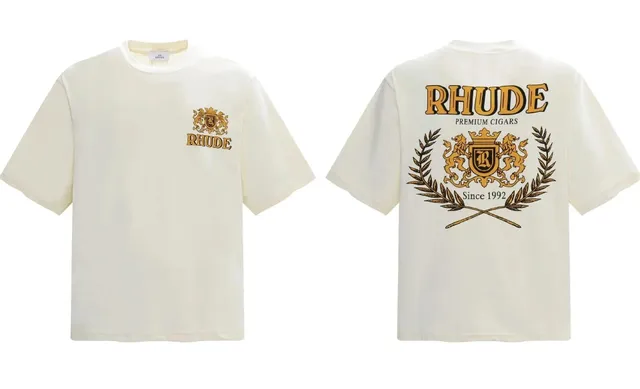 Rhude Cigar Logo Tee Premium Cigars Print