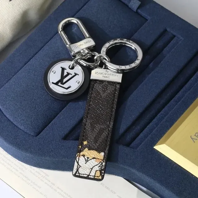 Louis Vuitton Key Holder Monogram Canvas with Bear Print