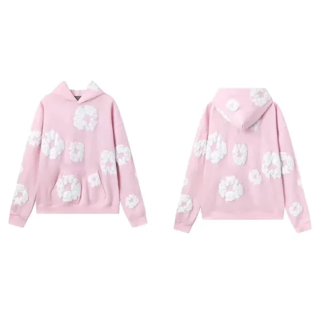 Balenciaga Hoodie Floral Appliqué