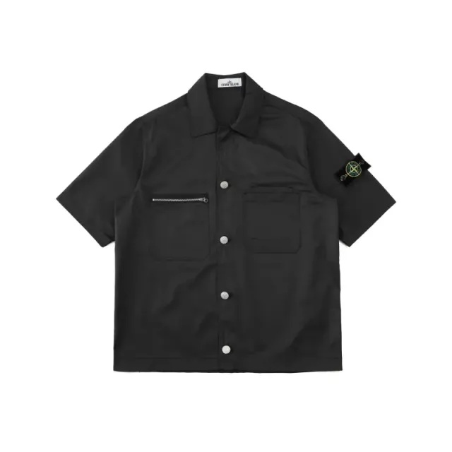 Stone Island Short-Sleeve Shirt Compass Patch
