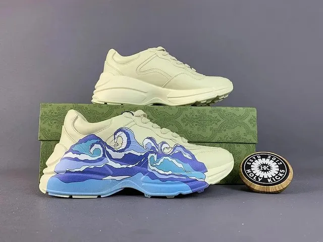 Gucci Triple S Ocean Wave Print