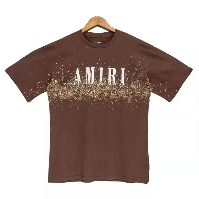 Amiri Graphic Tee Glitter Spray Logo