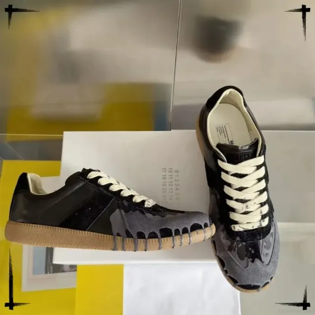 Maison Margiela Tabi Sneaker Dripping Paint Camo