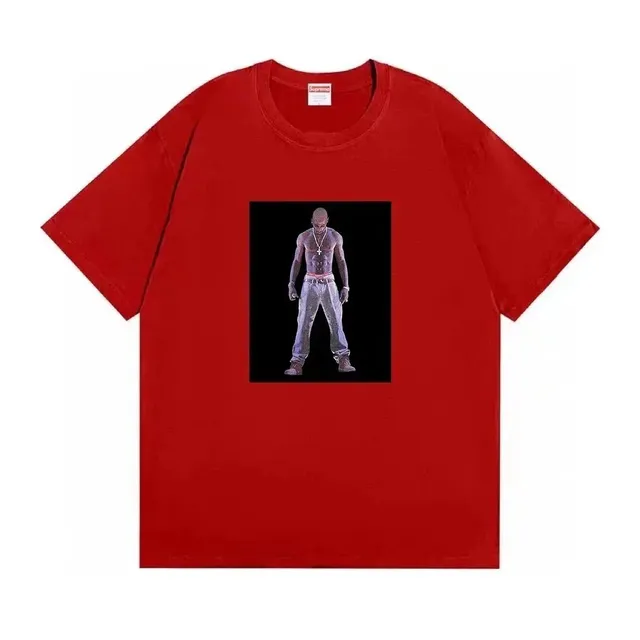 Supreme T-Shirt Tupac Photo Print