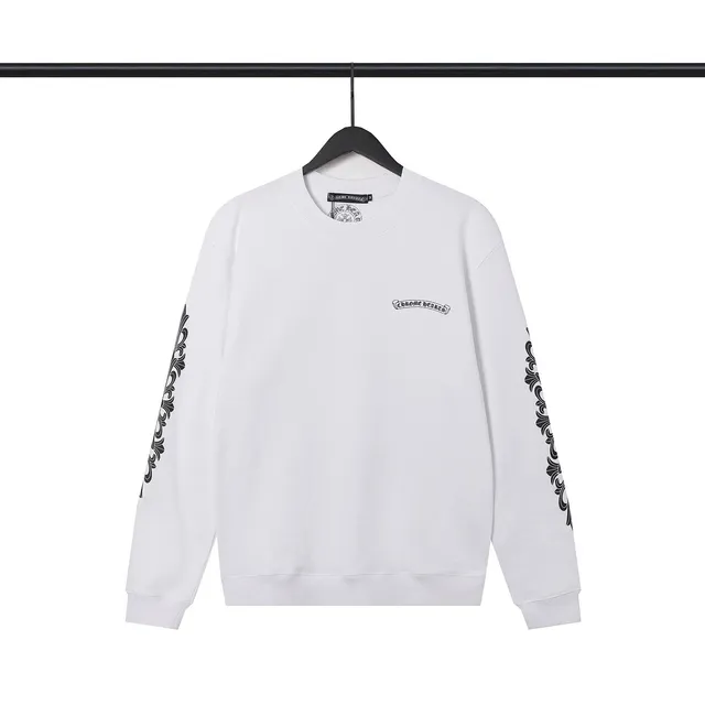 Chrome Hearts Crewneck Sweatshirt Baroque Sleeve Print