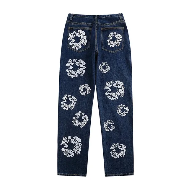 Balenciaga Printed Jeans Cloud Motif
