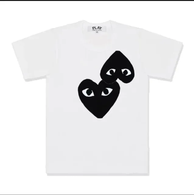 Comme des Garçons Heart Eyes T-Shirt Double Heart Logo