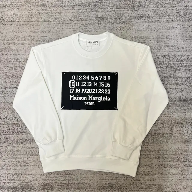 Maison Margiela Crewneck Sweatshirt Number Print