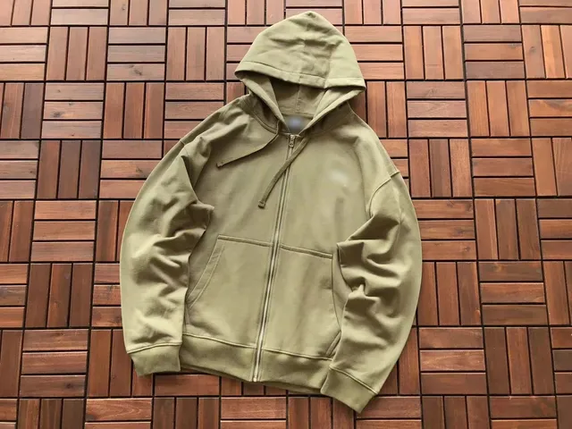 Zip-Up Hoodie Olive