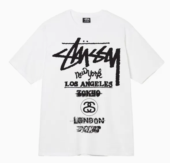 Stüssy City Series Tee World Cities Print