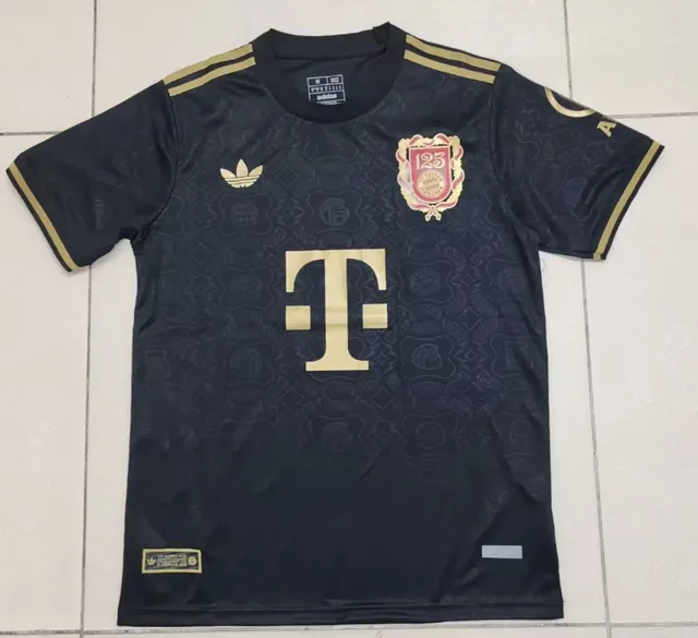 Adidas FC Bayern Munich 125th Anniversary Jersey Black Gold