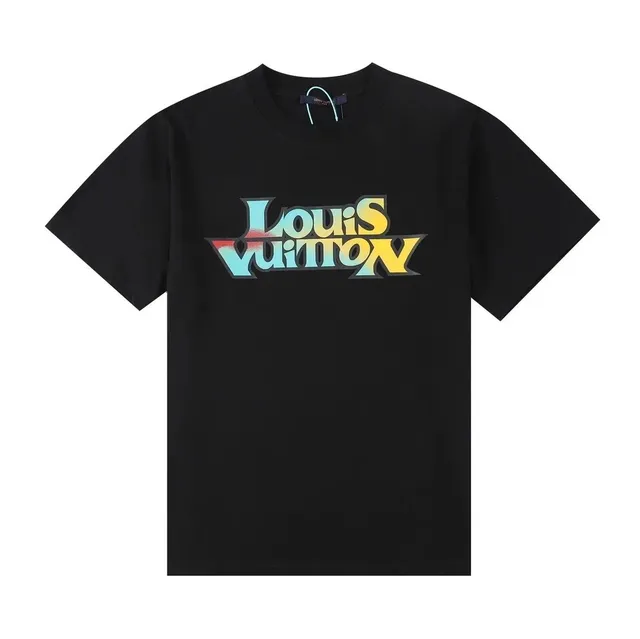 Louis Vuitton Logo T-Shirt Multicolor Gradient Logo
