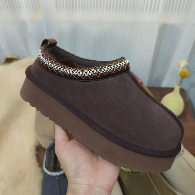 UGG Platform Slipper Embroidered Trim