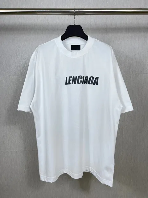 Balenciaga Logo T-Shirt Lenciaga Print