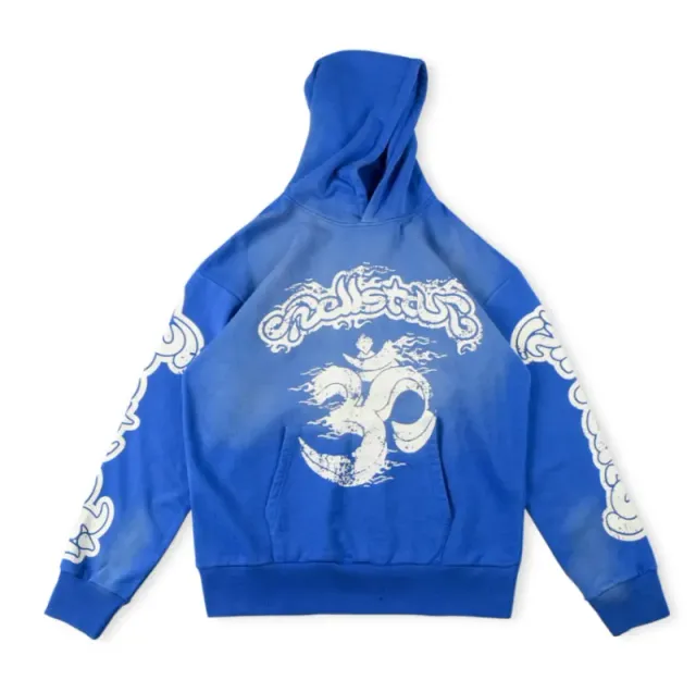 Hellstar Oversized Hoodie Om Symbol Print