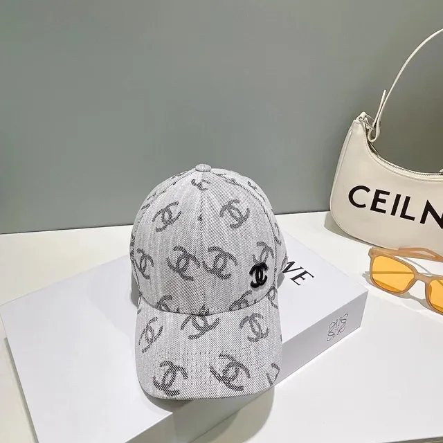 Chanel Baseball Cap CC Logo Print