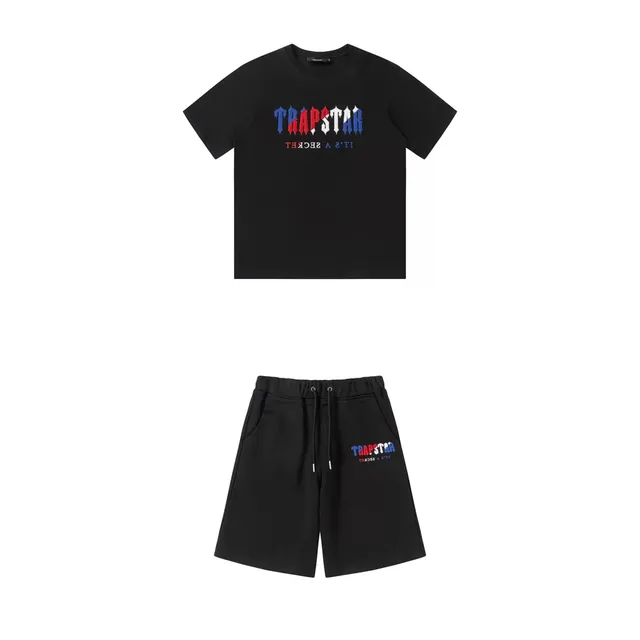 Corteiz Logo Tee and Shorts Set TRAPSTAR Graphic