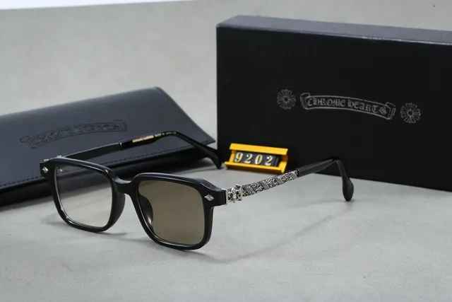 Chrome Hearts Square Frame Glasses Dragon Motif Temples