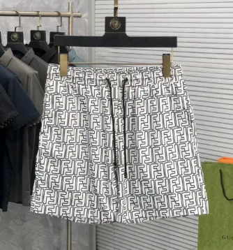 Fendi Logo-Print Skirt FF Monogram