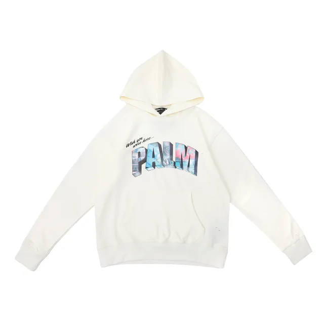 Palm Angels Hoodie Wish You Were Here Graphic