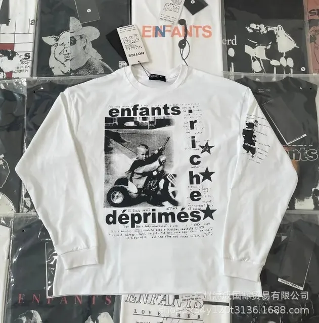 Enfants Riches Déprimés Long-Sleeve Tee Déprimés Print