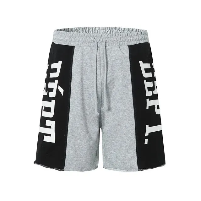 Off-White Logo Panel Shorts Grey/Black