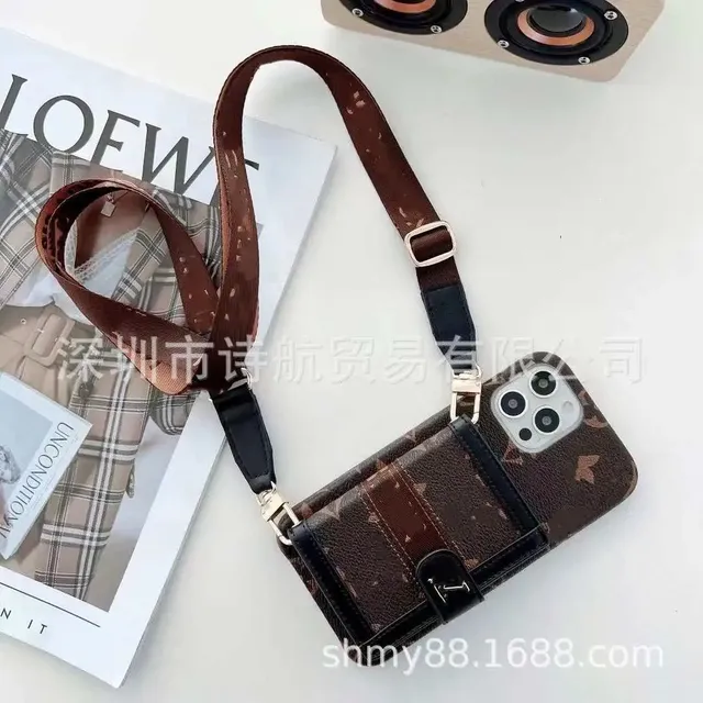 Louis Vuitton Phone Crossbody Case Monogram Canvas