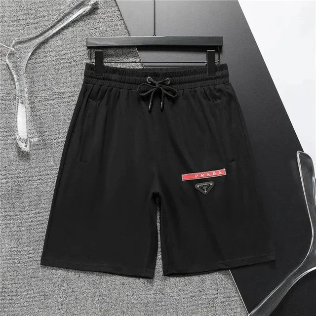 Prada Logo-Embroidered Shorts Triangle Logo