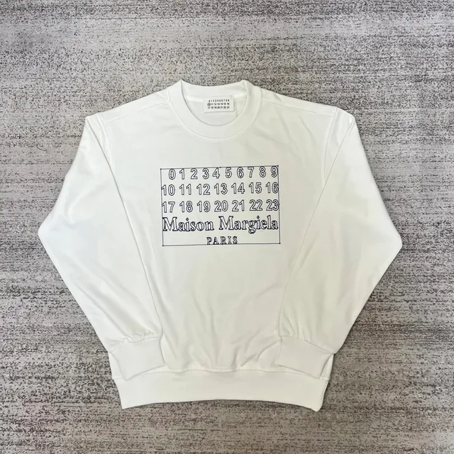 Maison Margiela Crewneck Sweatshirt Numbers Logo