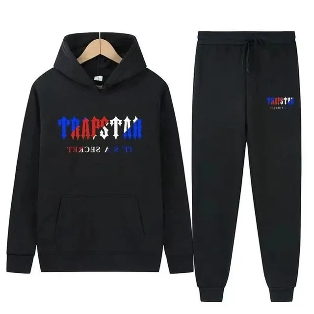 Hoodie and Joggers Set TRAPSTAR Logo Print