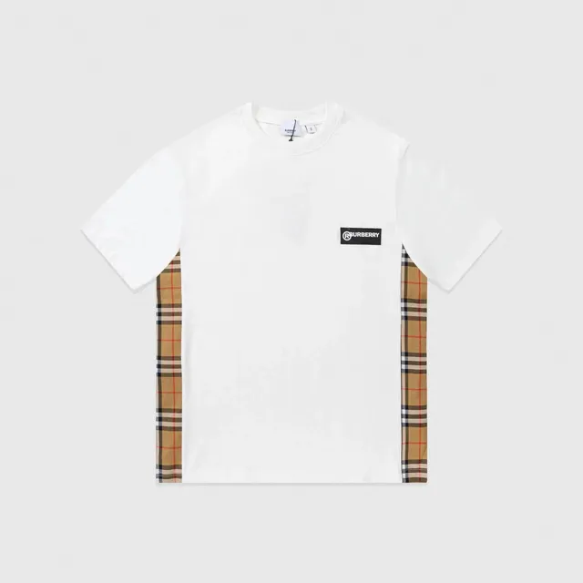 Burberry T-Shirt Check Panel