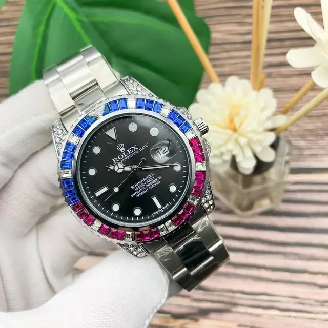 Rolex Submariner Date Rainbow Bezel