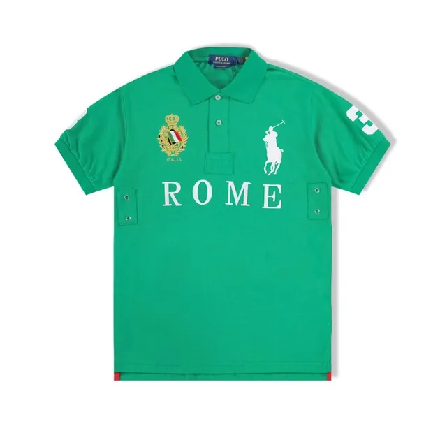 Polo Ralph Lauren Polo Shirt Rome Italy Crest