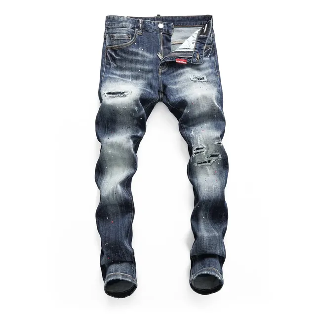 Dsquared2 Distressed Jeans Paint-Splatter Ripped