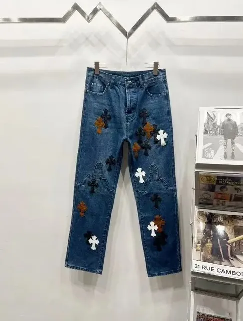 Chrome Hearts Cross Patch Jeans