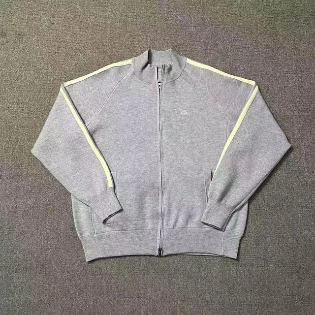 Nike Windrunner Jacket Grey with Beige Stripes