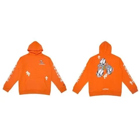 Chrome Hearts Hooded Sweatshirt Cross Print